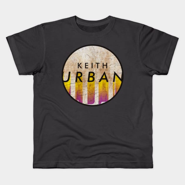 KEITH URBAN Kids T-Shirt by GLOBALARTWORD